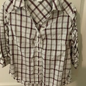 Veronica Beard Porta Blouse - White Multi